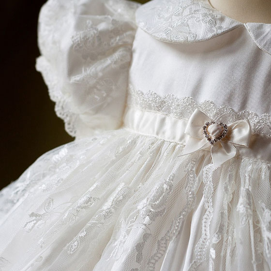 Christening Dress - Angels and fishes